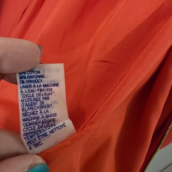 Peter Nygard Coral Red Leatherwork Jacket Blazer - Picture 5 of 15